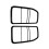 New Rear Light Guards Tail Lamp Set VUB501380 for  LR3  3 2005-2009 3
