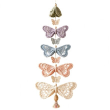 (A) DIY Crochet Kit, Butterfly/Hummingbird Theme, Decorative Handmade Hanging Ornament for Home Wall And Window Decor