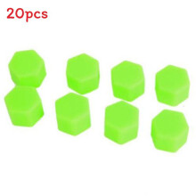 (19mm)20pcs Vehicle Car Silicone Luminous Wheel Nuts Covers Screw Dust Protective Cap