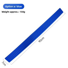(blue)90cm Rear Guard Bumper Protector Trim Cover Sill Trunk Scuff Rubber Plate