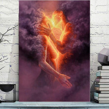 Adult Paint By Number Kits Canvas 16X20 Inch DIY Acrylic Painting Kit for Kids & Adults Beginner - Volcanic Kiss