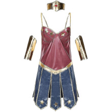 (L) Wonder Woman Costumes Personalized Halloween Jumpsuits For Women-2 Tw