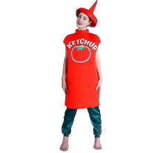 (CC860) Ketchup/mustards Bottle Cosplay Costume Spoof Party Stage Performance Costume Props For Halloween