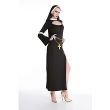 (XL, black) Game Uniform Halloween Role Play Nun Costume Theme Party Party Stage Costume Costume