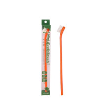 (Tangerine)Pet Toothbrush For Oral Hygiene Single Head Brush Pet Supplies Colors Multiple
