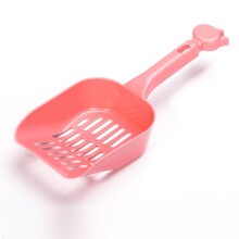 (Pink)Pet Cleaning Supplies Plastic Mesh Cat Litter Shovel Effectively Clear Feces