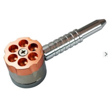 Six Shooter Revolver Grinder Chamber Pipe For Tobacco Herb Spice Smoking Weed