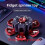 (Red Black)Durable Plastic Fingertip Gyroscope With Cool Transformation Effect Relaxing For 1