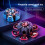(Red Black)Durable Plastic Fingertip Gyroscope With Cool Transformation Effect Relaxing For 4
