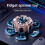 (Red Black)Durable Plastic Fingertip Gyroscope With Cool Transformation Effect Relaxing For 5