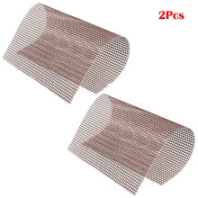 (Beige-2pcs,36*42cm/14.2*16.5in)Tapis antiadhésif en maille pour barbecue 5 pièces feuille réutilisable résistant à la chaleur cuisson