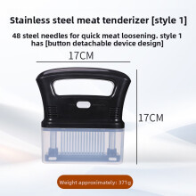 (17x17cm)Attendrisseur Viande Cuisine Acier Inoxydable avec Pièces Détachables pour Cuisiner Efficace