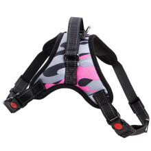 (Pink Camouflauge,Small)No Pull Adjustable Harness Leash Dog Pet Vest Walk Out Strap Vest Collar