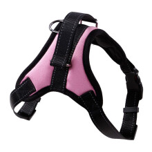 (Pink,Large)No Pull Adjustable Harness Leash Dog Pet Vest Walk Out Strap Vest Collar