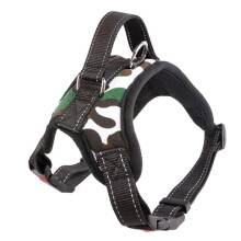 (Camouflage,Large)No Pull Adjustable Harness Leash Dog Pet Vest Walk Out Strap Vest Collar
