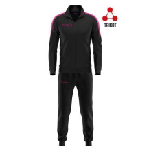 Conjunto de futebol Givova Revolution - preto/fúcsia fluorescente - mangas longas - respirável