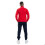 Felpa con zip in pile Givova One - rosso/blu navy 2