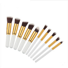 (10Pcs White Mini Brush)Make-up Pinsel Kollektion Foundation Augenkonturierung Zubehör Schönheit tägliche Anwendung