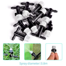 Home Garden Patio Misting Flow Drip Irrigation Misting Cooling System with Mist Nozzle Sprinkler for Plant Flower