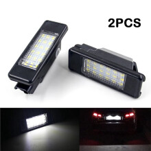 2Pcs LED Licence Plate Light for 106 207 208 307 3008 406 6340F0, 6340G3, 9661480980, 9682403680