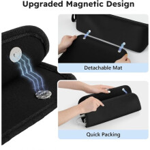 Hair Dryer Storage Bag - High Capacity, Heat-Resistant Mat Design, Dedicated Storage for Curlers White