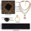 Set di 5 Accessori per Costume da Pirata da Donna e da Uomo per Halloween e Cosplay, Colore Nero. 6