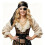 Set di 5 Accessori per Costume da Pirata da Donna e da Uomo per Halloween e Cosplay, Colore Nero. 4