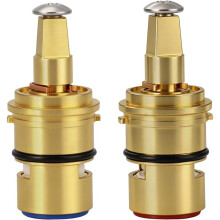 2-Pack 52000 Dual Handle Brass Shell Ceramic Disc Cartridge for Moen Faucets