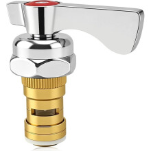 21-309L Valve & Handle Repair Kit: 1/4 Turn Ceramic Cartridge Replacement for Hot Water Faucet Lever Handle Hot