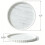 Bandeja de Silicone Redonda e Ondulada de 30 cm (12 Polegadas), Impermeável e Antiderrapante, para Banheiro e Cozinha, Preta. 3
