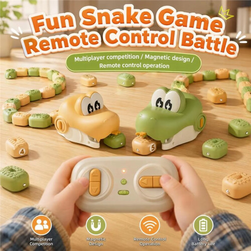 Serpent Magnétique Interactif pour 2 Joueurs - Jouet de Bureau avec Télécommande - Décoration A 2