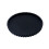 Bandeja de Silicone Redonda e Ondulada de 30 cm (12 Polegadas), Impermeável e Antiderrapante, para Banheiro e Cozinha, Preta. 2