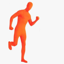(XL, Orange) Woman Mens Full Body Suit Halloween Costumes for Adults Child Perfect for Halloween Stage Performances and Parties