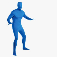 (XXXL, Light blue) Woman Mens Full Body Suit Halloween Costumes for Adults Child Perfect for Halloween Stage Performances and Parties