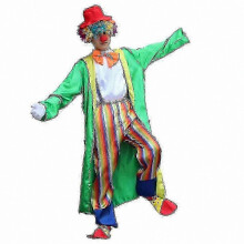 (ZC-018, 4XL) Adult Halloween Clown Costume Outfit for Men and Women Szzk
