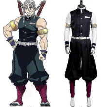 (M) Uzui Tengen Men's Anime Cosplay Costume Set for Halloween and Parties Z