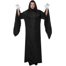 (M, Figure Color) S-Xl Halloween Costume Men's Death Wizard Zombie Costume Adult Masquerade Cosplay Zombie Costume