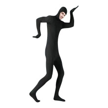 (S, Black) Unisex Zentai Cosplay Spandex Full Body Suit Halloween