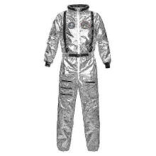 (M, women silver) Astronaut Costume Men Halloween Costume For Women Jumpsuits Astronaut Suit Adult Cosplay Costumes_stykj