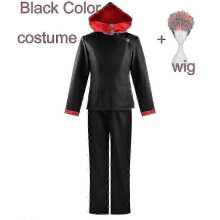 (XL, Black Costume Wig) Jujutsu Kaisen Yuji Itadori Cosplay Costume with Wig for Halloween Party