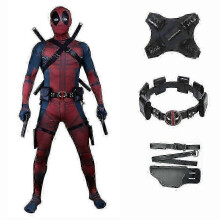 (L, Jumpsuit Outfits - City - Sister) Adult Deadpool Costume Zentai Bodysuit Cosplay Suit Mask Halloween Jumpsuit Men - XN