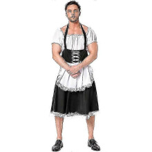 (M) Maid Uniform for Men Cafe Costume Halloween Carnival Party Fancy Dress_qlsg