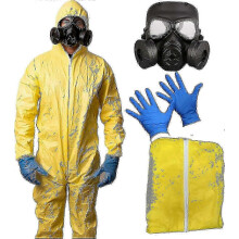 (160cm) 3-Piece Meth Cook Costume, Halloween Breaking Bad Cosplay nCostumes for Men & Teens, One Size Fits A - XN