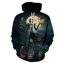 (6,3XL)Nightmare Before Christmas Hoodie Pullover Sweatshirt Jack Sally Tops Unisex