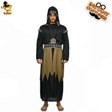 (M, CC961) Hooded Costume Robe for Men CC961 Grim Reaper Horror Demon Outfit for Halloween Cosplay Party
