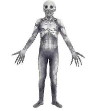 (160) Zombie Onesie + Skull Cover Cosplay Horror Game Parent-child Party Costume Halloween Byte Dance