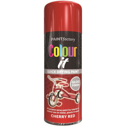 Rapide RAPIDE PF Colour It Spray Paint Performance Quick Drying Wood Cherry Red 400ml