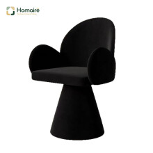 HOMAIRE Black Rotatable Makeup Stool