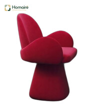 HOMAIRE Red Rotatable Makeup Stool 80x55x47cm