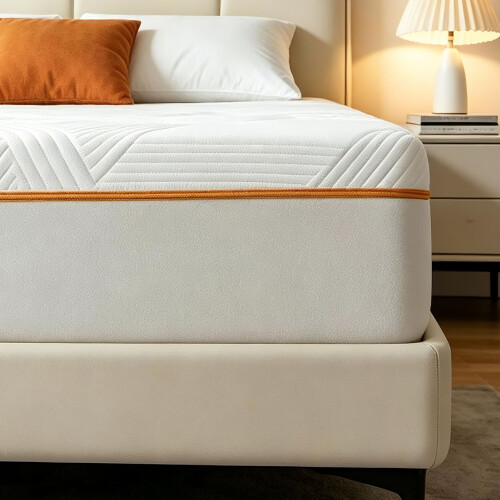 HOMAIRE 20cm Memory Foam Mattress White Multi 2